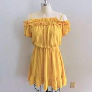 Jessica Simpson Strappy Off the Shoulder Ruffle Summer Dress- Size Small